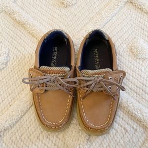 Sperry Toddler Boys Tan Leather Topsiders size 10
